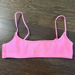 triangl pink bikini top X-small